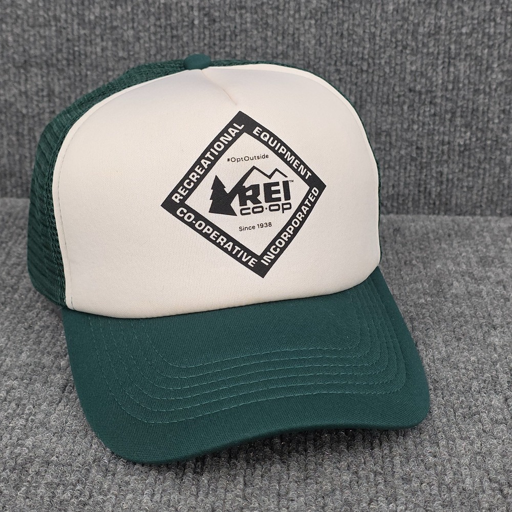 REI Co-op Hat Cap‎ Adult Mens Foam Trucker Snapback Outdoor Hiking Camping Retro